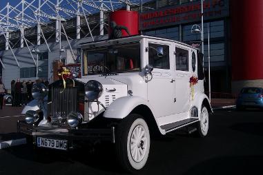 Vintage style wedding cars and limousines