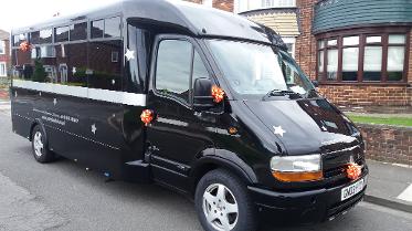 Party bus hire Middlesbrough, Stockton, Redcar, Whitby, Durham, Newcastle. Best prices in the north east.