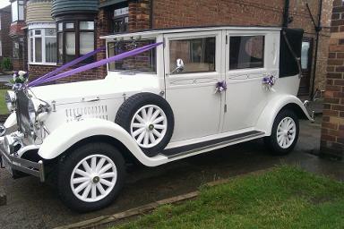 Vintage wedding car hire Stockton